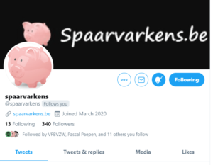 Twitter Spaarvarkens.be