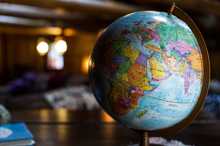 wereldbol risico's beleggen