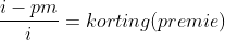 formule korting