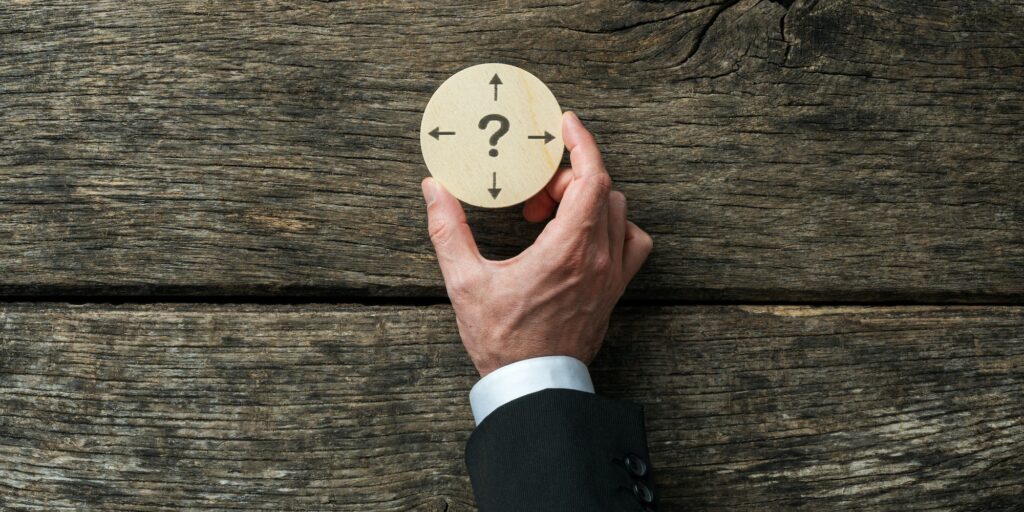 Business planning and decision conceptual image