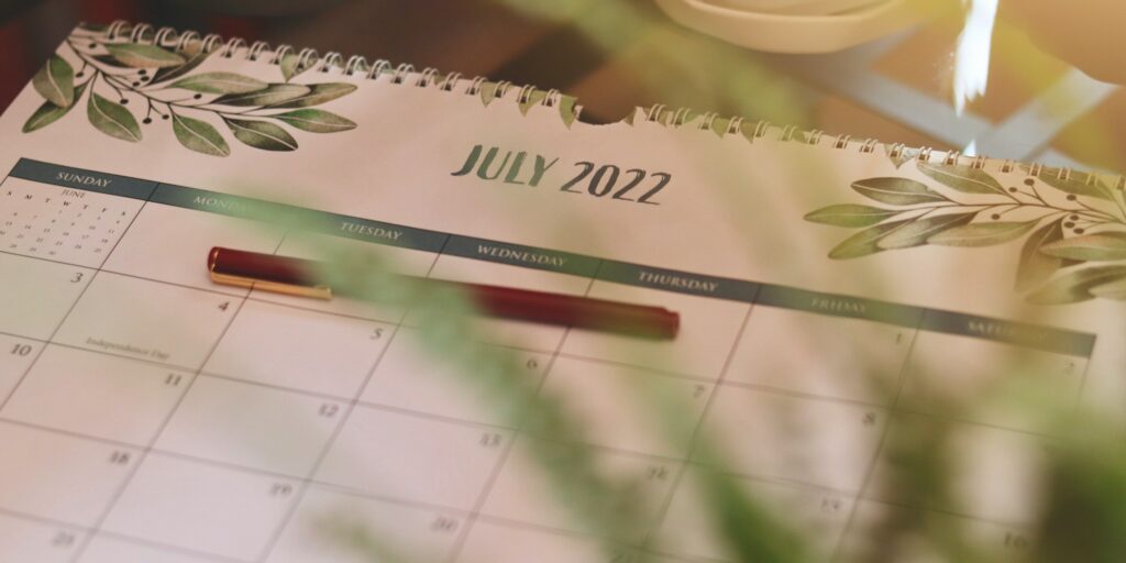 July 2022 Calendar