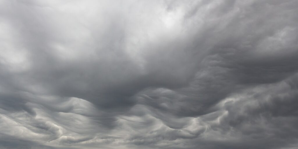 Rainy cloudy sky