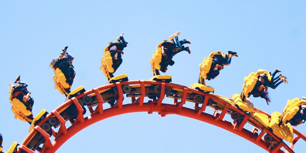 Roller coaster riders