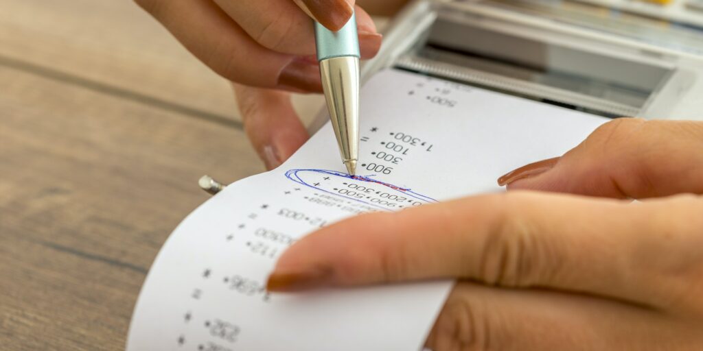 Tax and accounting business concept