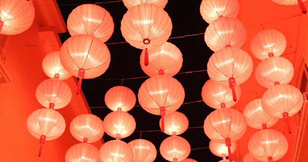 Traditional Chinese lantern decoration for chinese new year