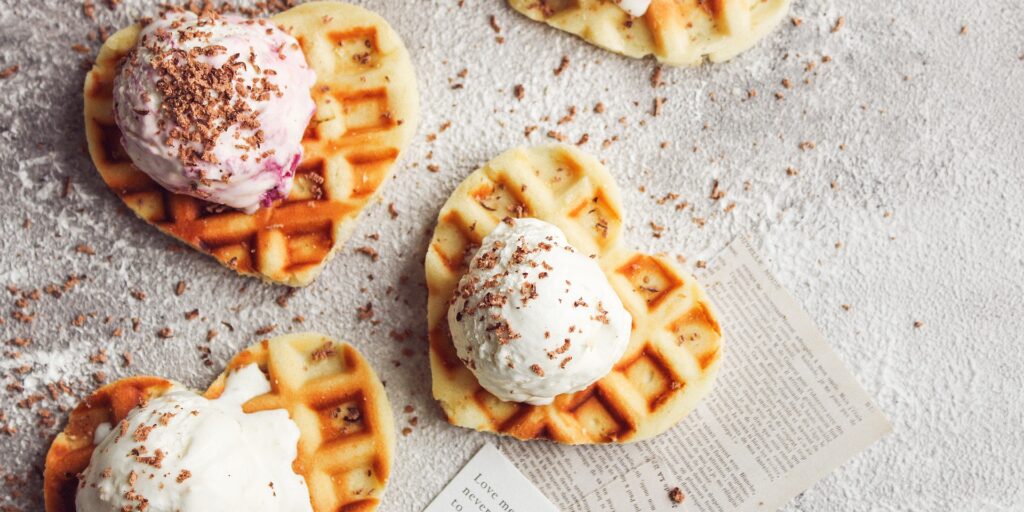 valentine's waffles
