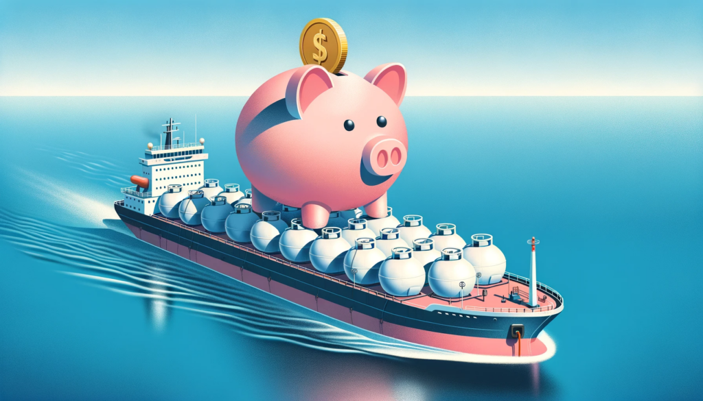 Exmar boot Spaarvarkens