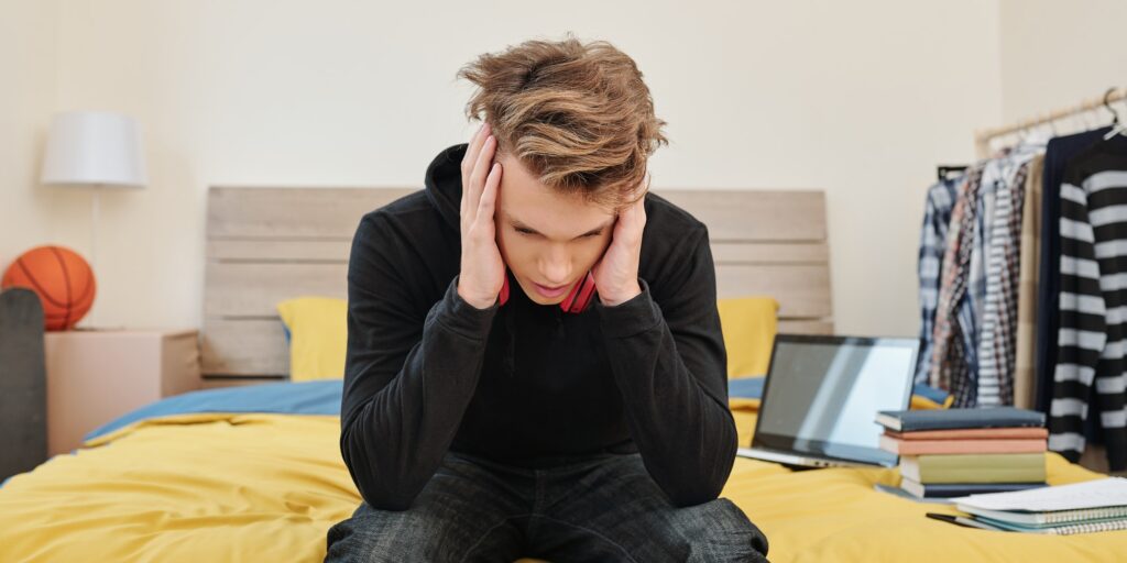 Stressed student