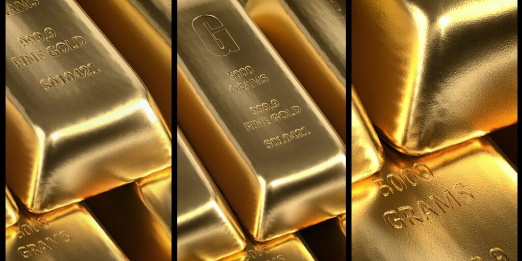 Gold ingots