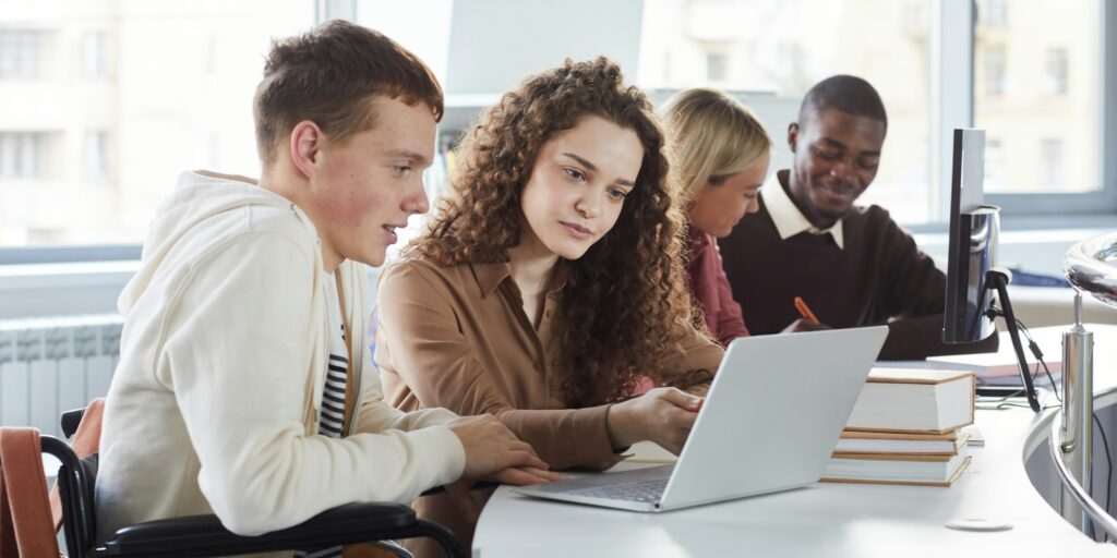 Group of Students in College