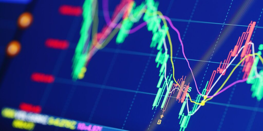 Stock market graph