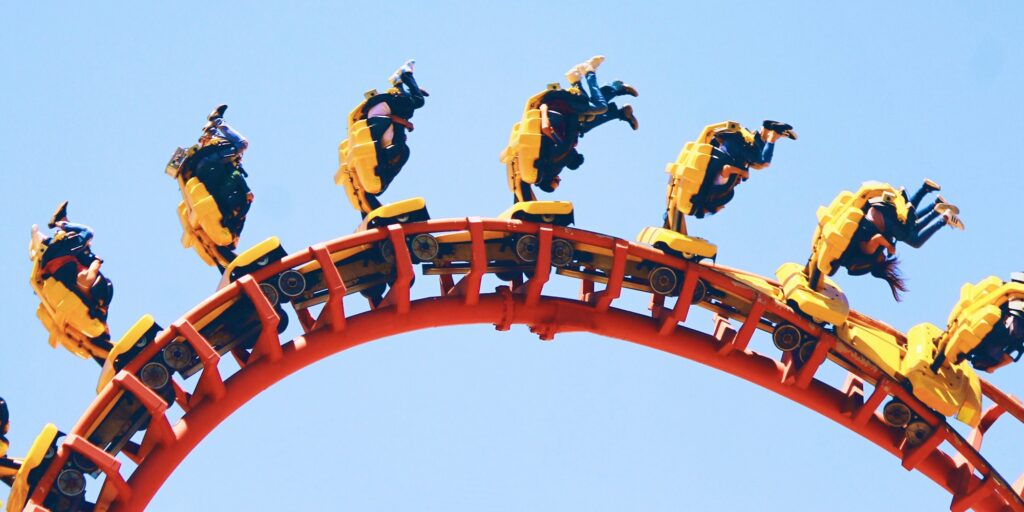 Roller coaster riders