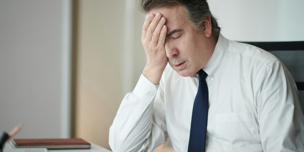 Businessman Realizing Mistake
