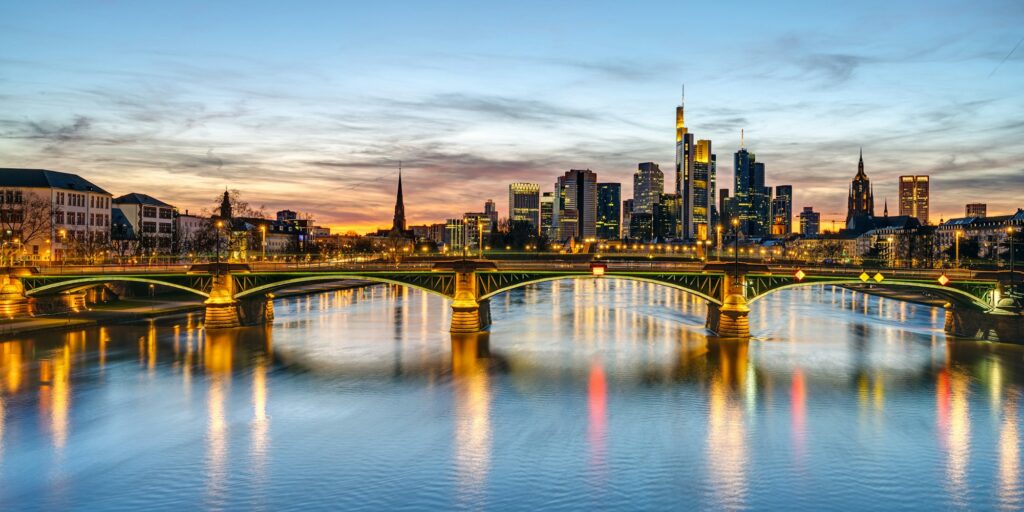 The skyline of Frankfurt
