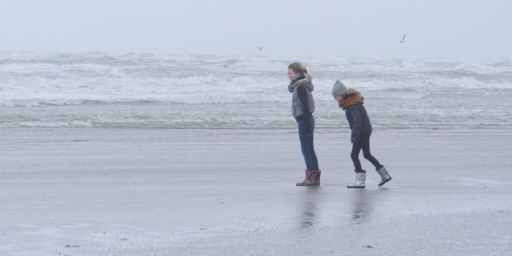 Up against the wind and the ocean