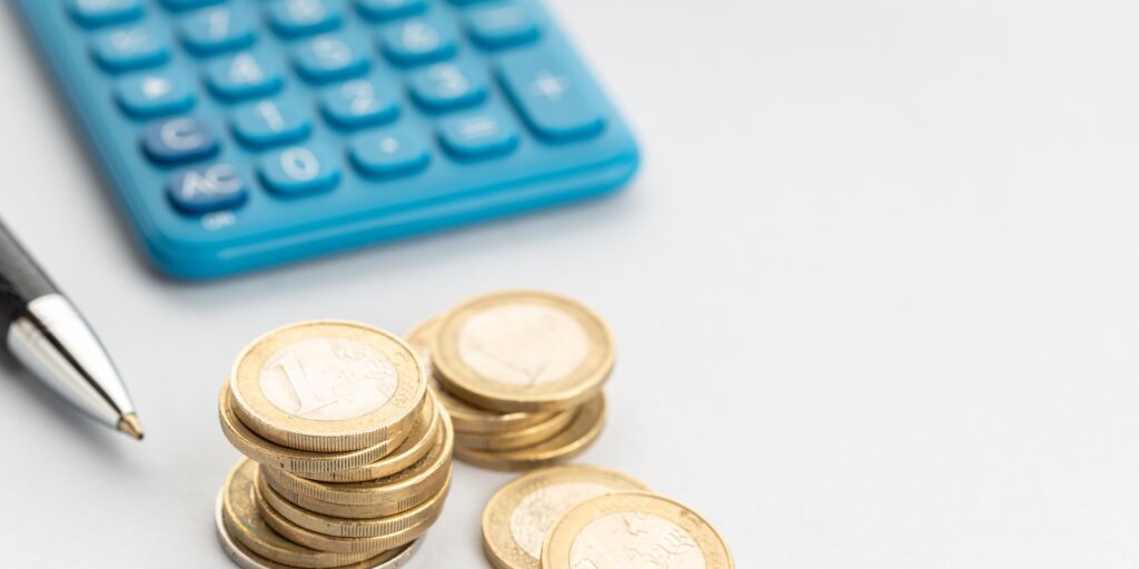 Tax, finance, economy, investment on Euro concept