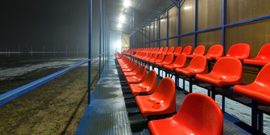 Empty tribune