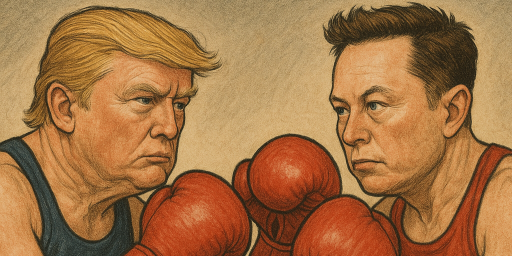 Trump vs Musk - ChatGPT Image
