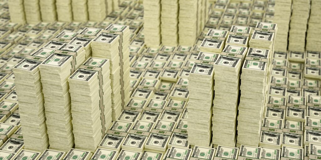 Lots of 100 Dollar Bills