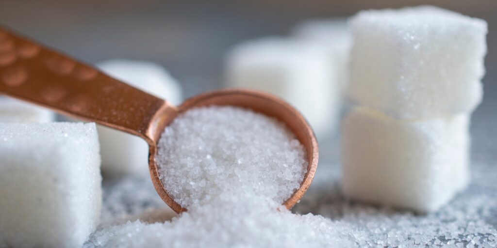 A spoonful of Sugar with sugar cubes