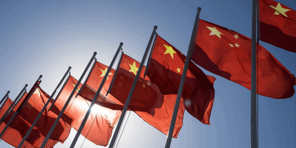 China vlag - Canva